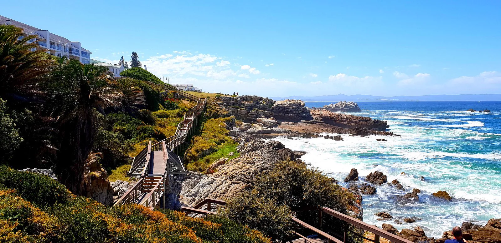 Hermanus Cliff Path with ocean and rocky coastline